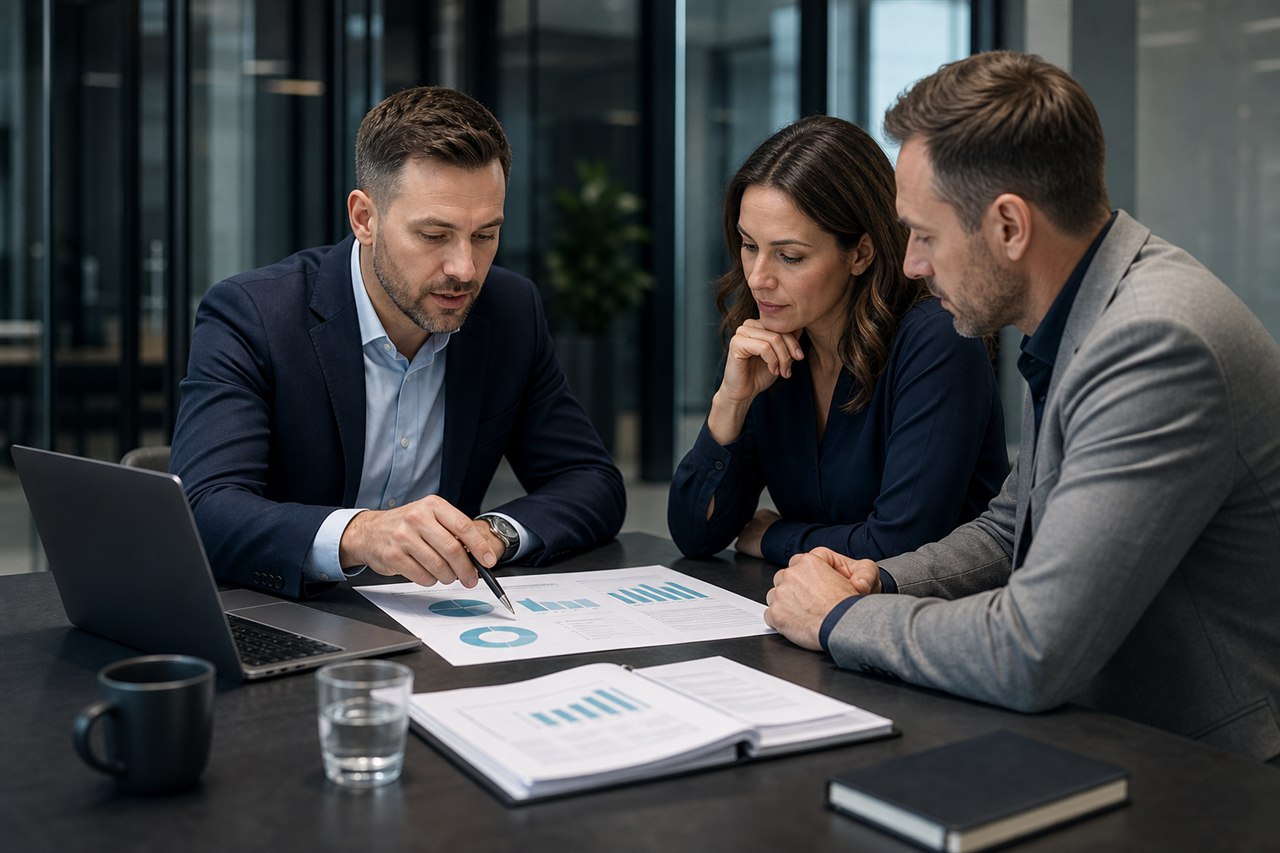 Zakelijke bespreking over financiële rapportages